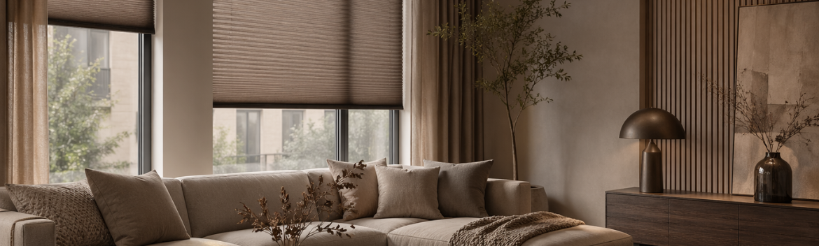 Urban taupe woonkamer inrichten